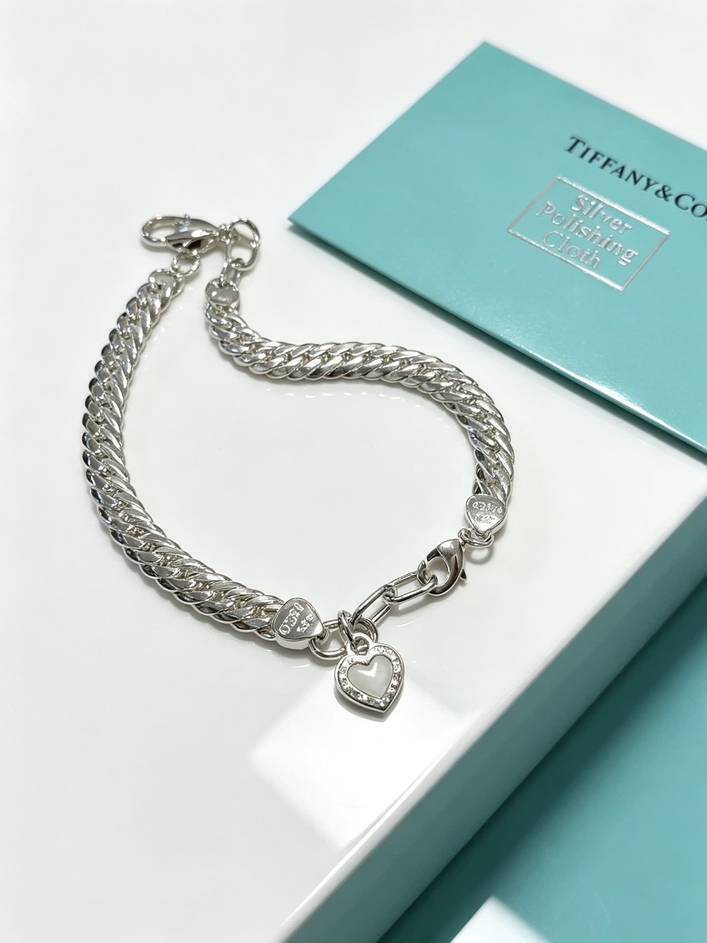 Tiffany & Co. Sterling Silver Heart Tag Bracelet
